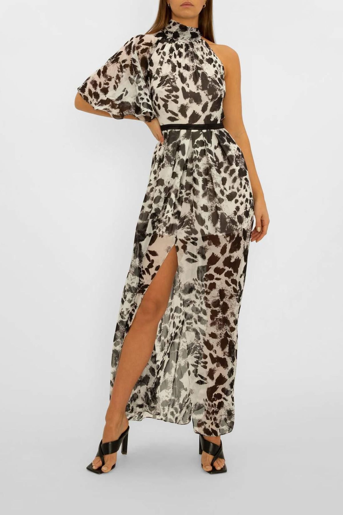 Carla Zampatti Garden Party Dress Print Size 6 for rent on The Volte - main image