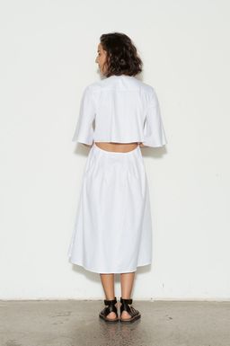 Anna Quan Olive Cotton Dress White Size 12 for rent on The Volte - image 2
