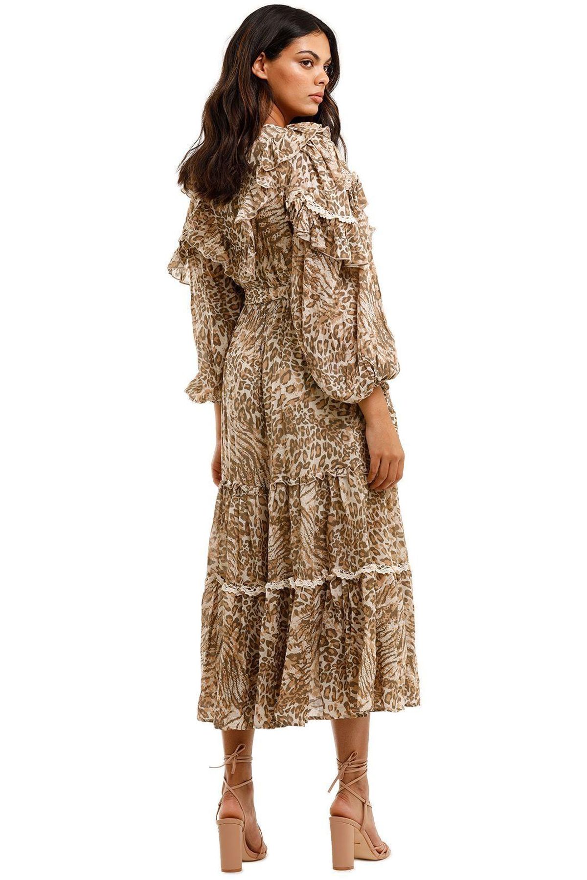 Spell Leopard Ada Gown Print Size 12 - Image 2