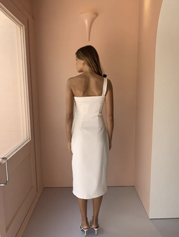 By Nicola Printemps Midi Dress White Size 12 for rent on The Volte - image 2