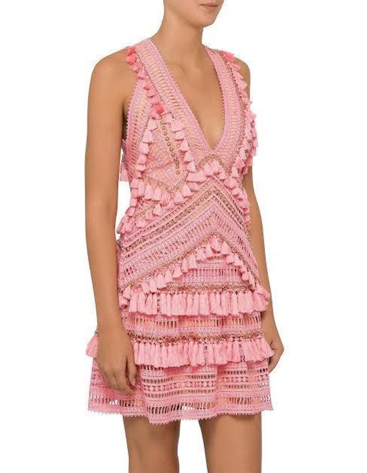Thurley Foxtrot Dress in Pink for rent on The Volte - main image