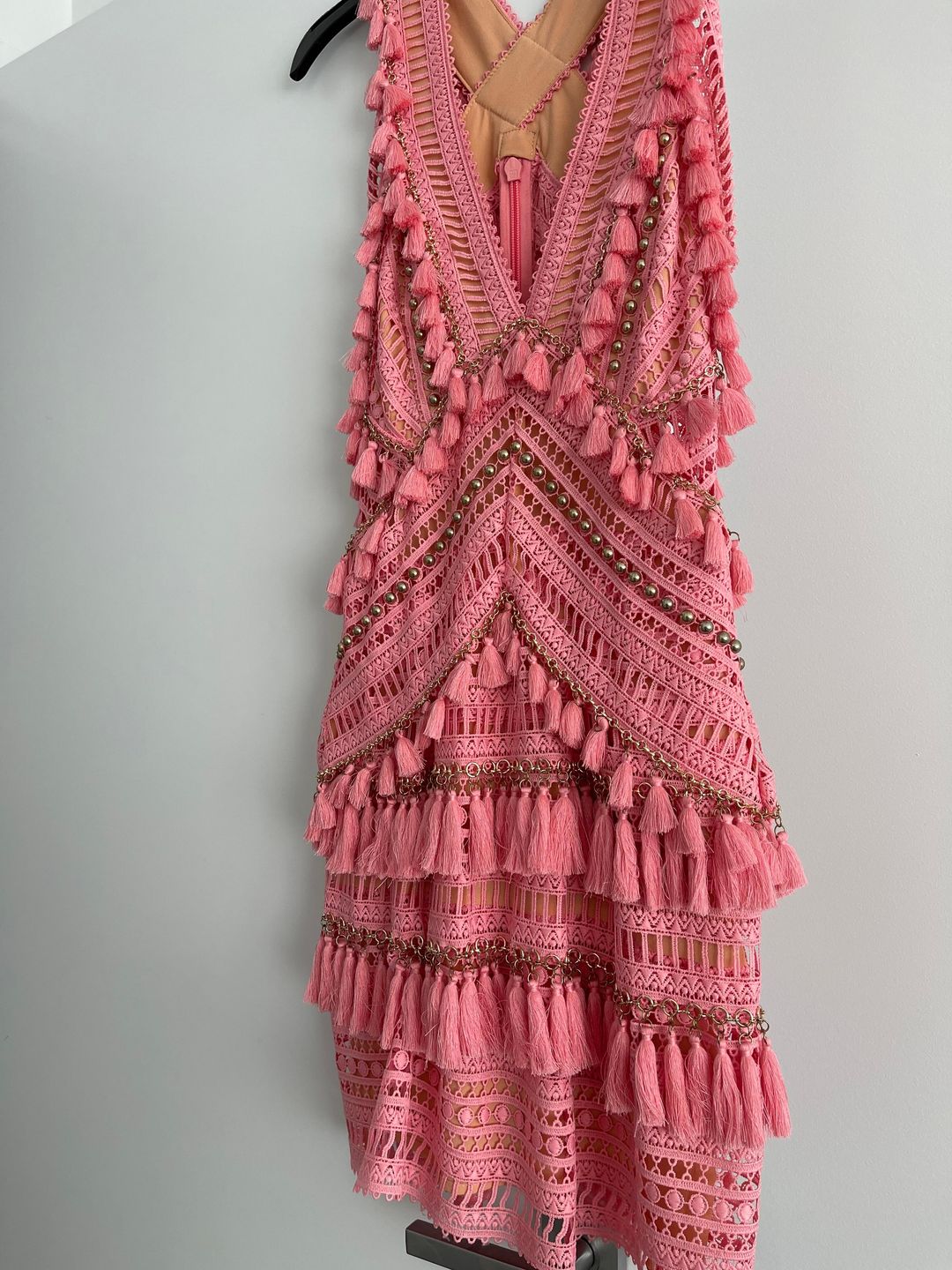 Thurley Foxtrot Dress in Pink for rent on The Volte - main image