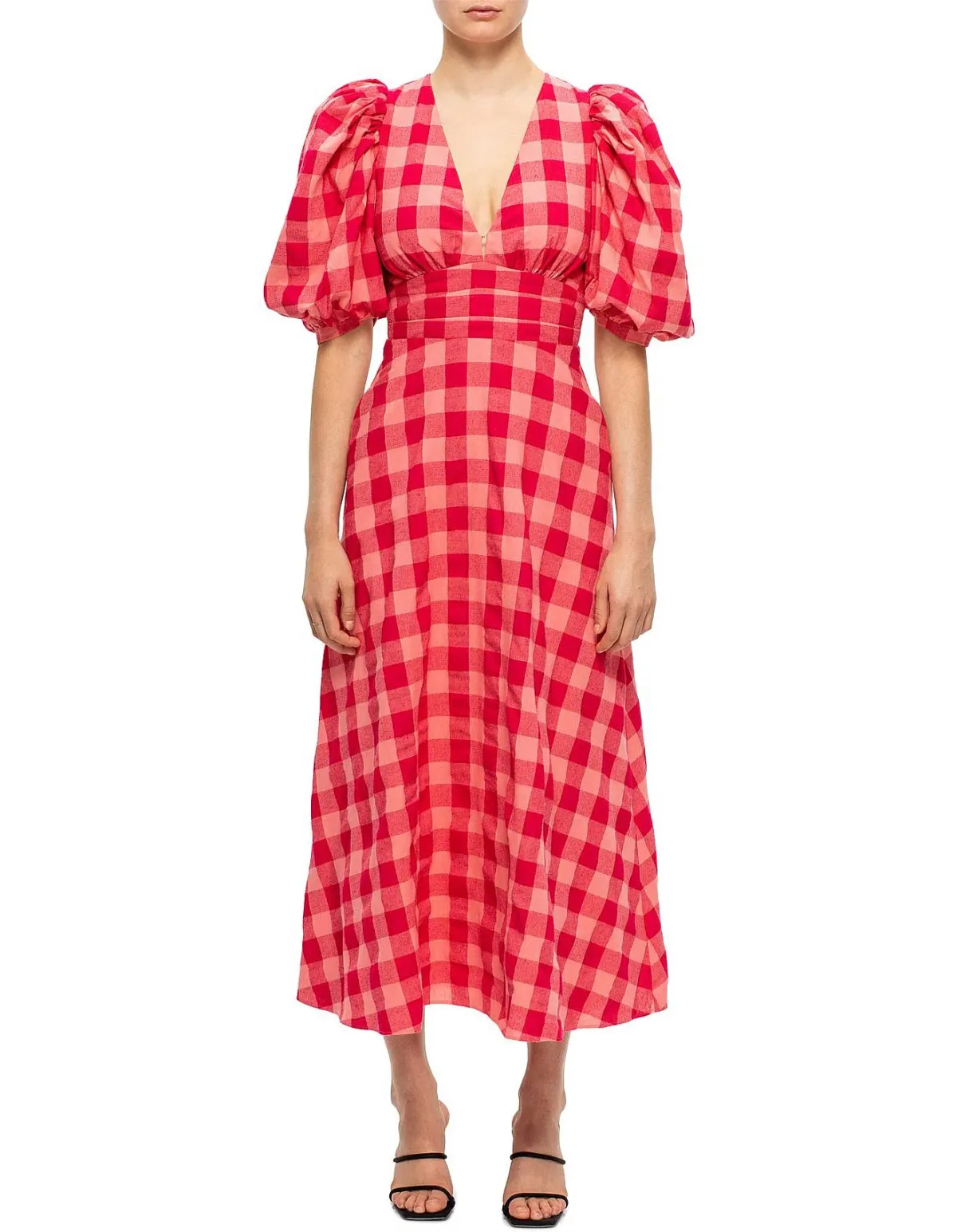Acler Hamilton Dress Cherry Mix Print Size 8 - Image 1