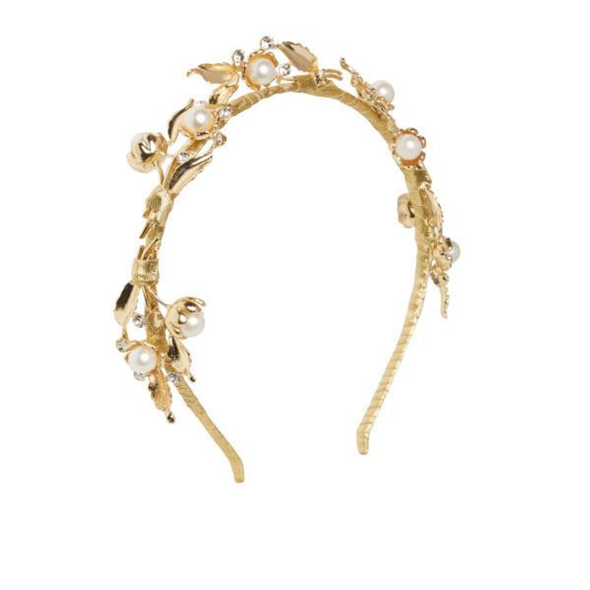 Heather McDowall Bridal Clementine Headpiece Gold - Image 2