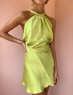 One Fell Swoop Audrey Mini Dress Citron Size 12 for rent on The Volte - image 1