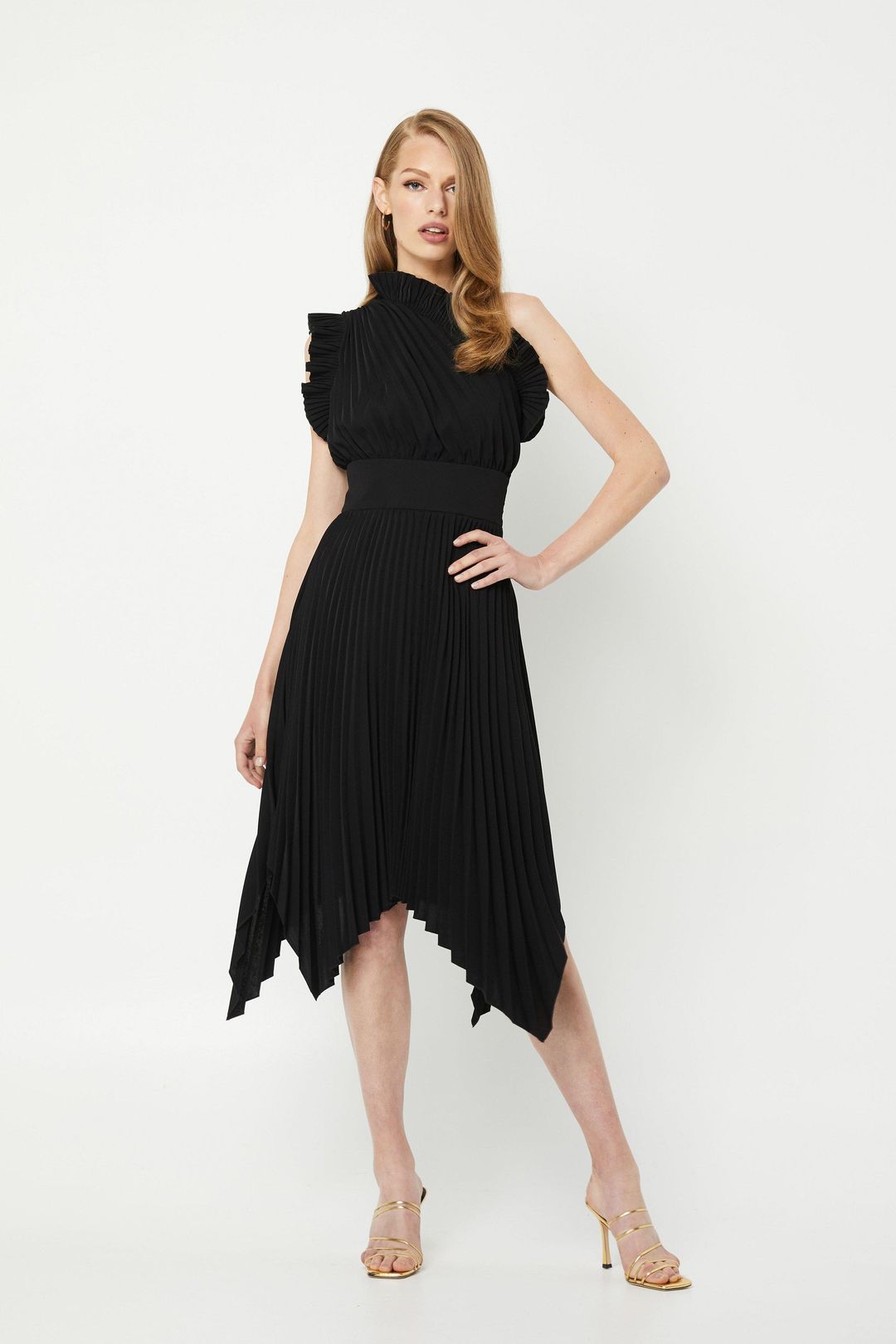 Mossman The Lady Like Midi Dress Black Size 6 for rent on The Volte - main image
