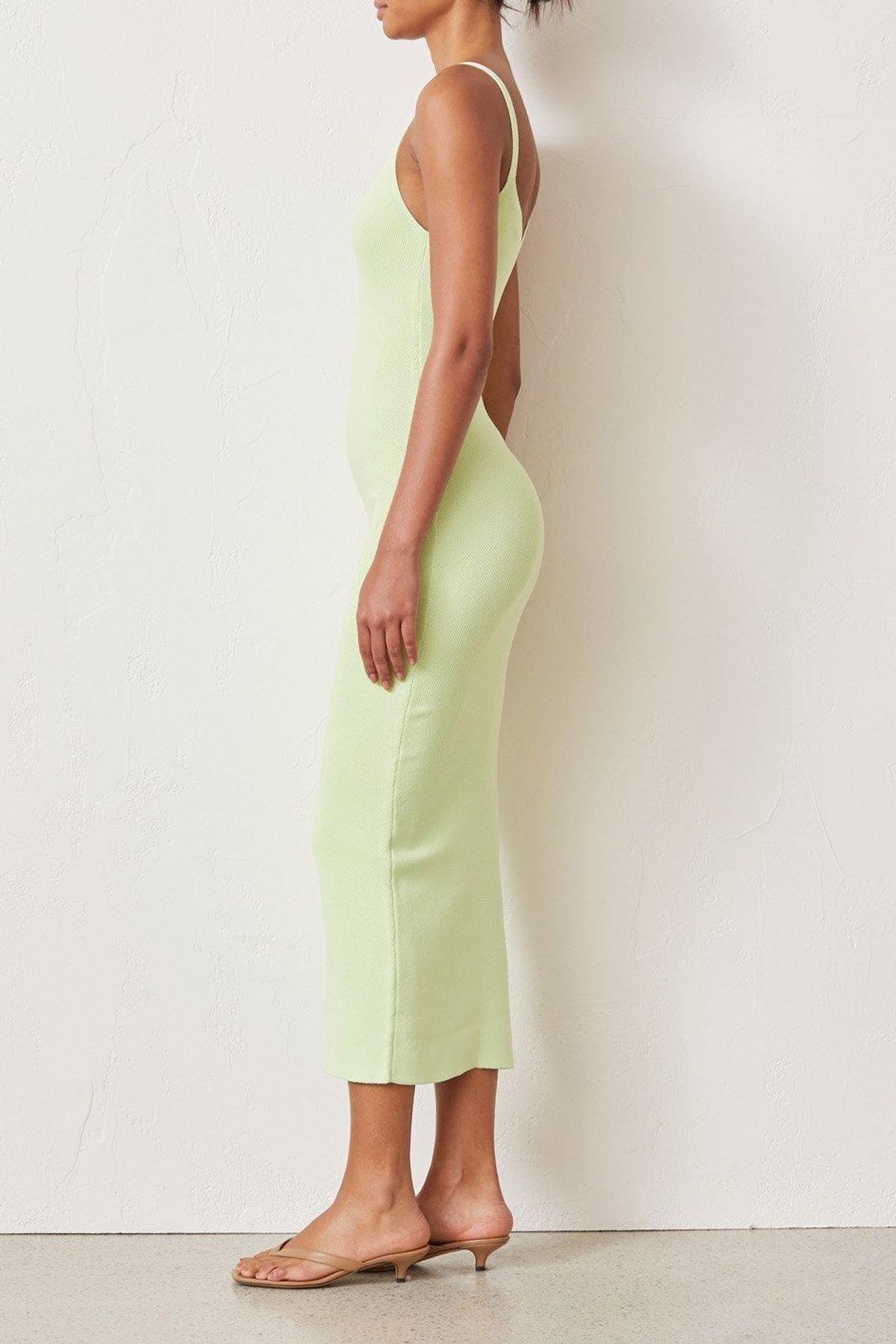 Bec and Bridge Citrus Club Knit Midi Dress Green Size - Image 3
