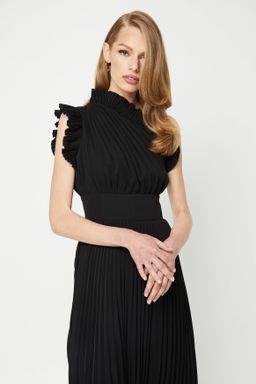 Mossman The Lady Like Midi Dress Black Size 14 for rent on The Volte - image 2