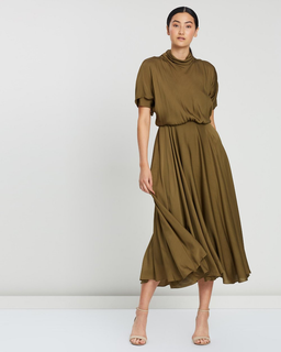 Camilla and Marc Teresa Midi Dress Green Size 8 for rent on The Volte - image 1
