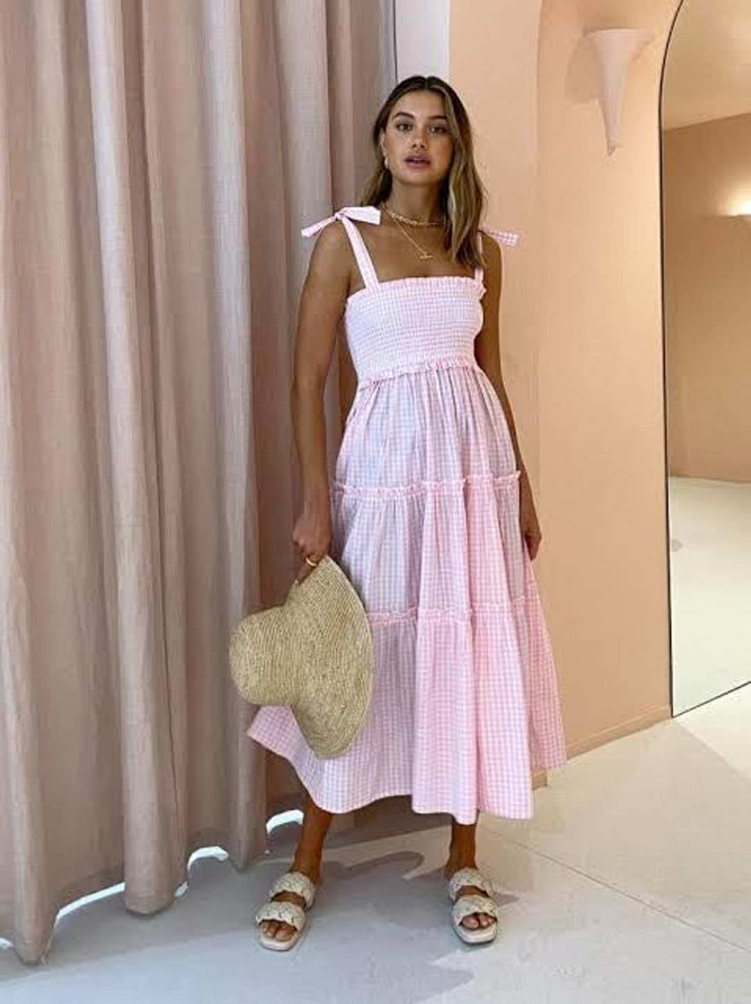 Steele Lyla Pink Dress Size 10 for rent on The Volte - main image