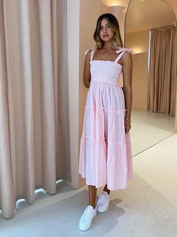 Steele Lyla Pink Dress Size 10 for rent on The Volte - image 3