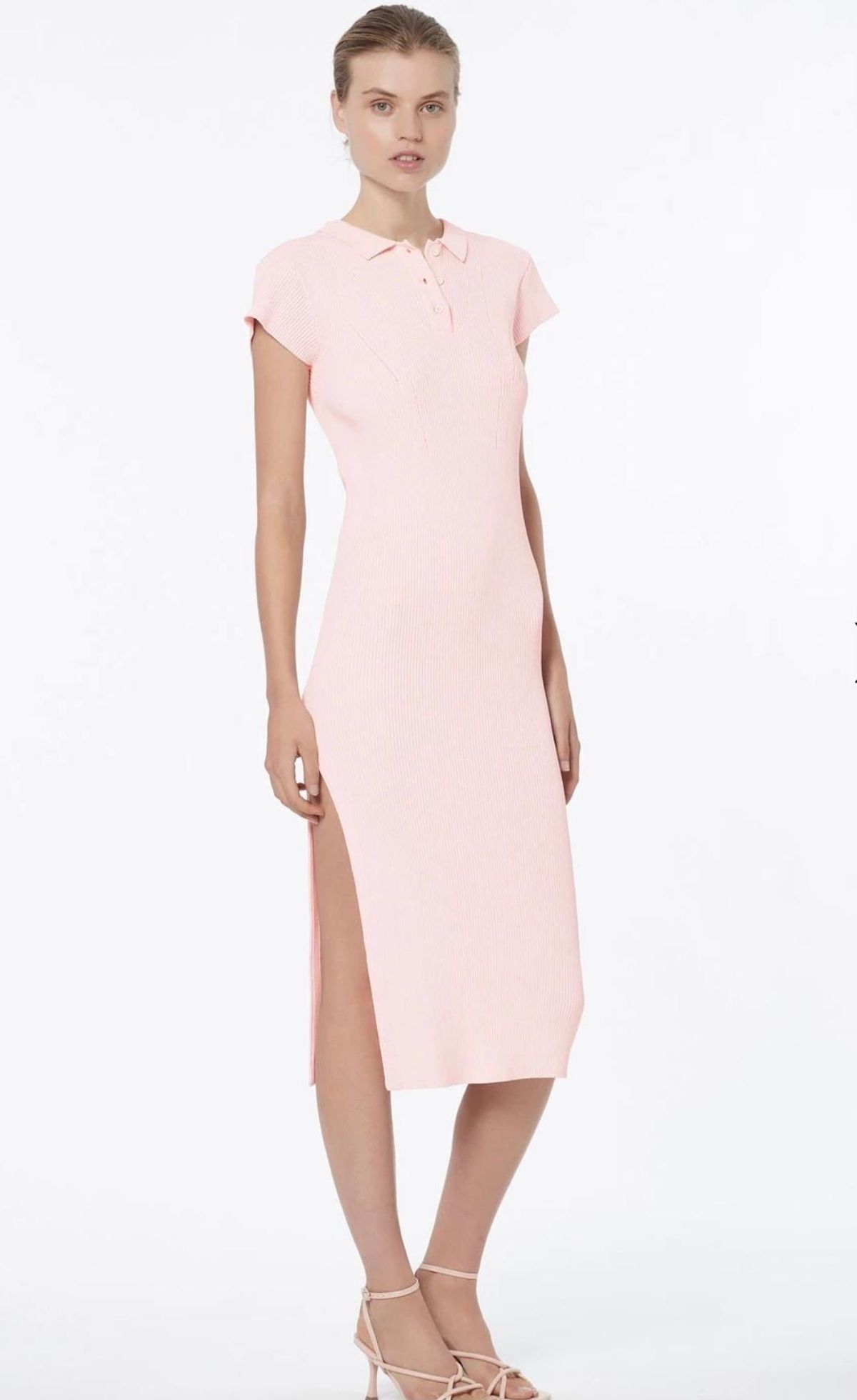 Manning Cartell MVP Knit Midi Dress Pink Size 4 - Image 1