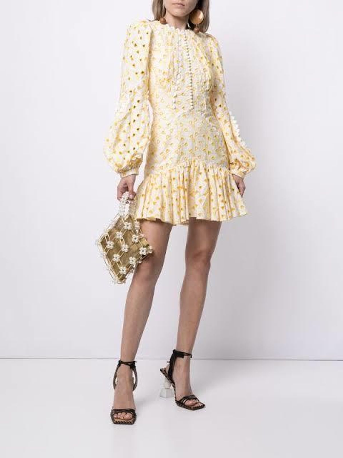 Acler Walker Mini Dress Print Size 8 - Image 1