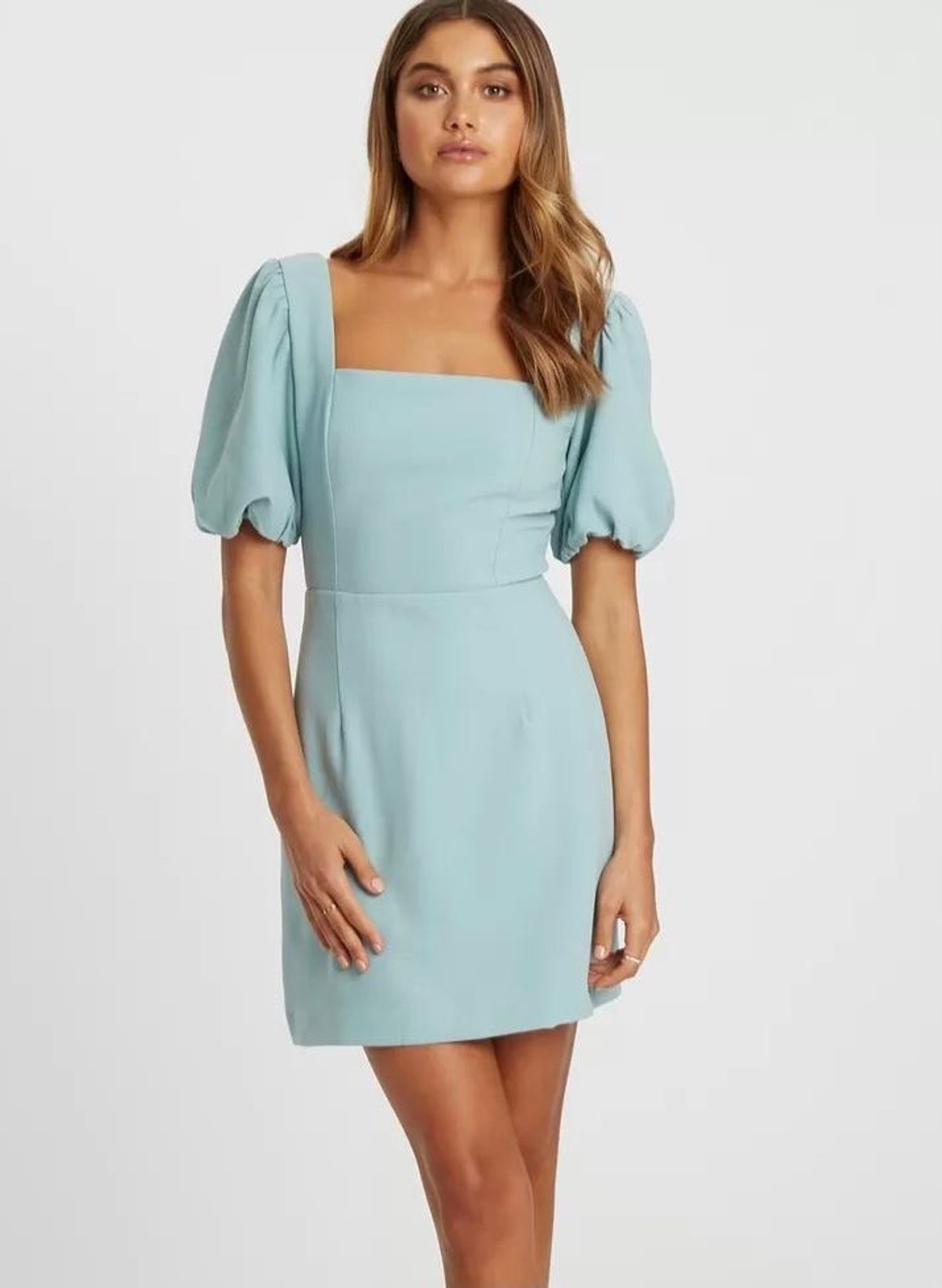 Tussah Haydee Mini Dress Blue Size 10 for rent on The Volte - main image