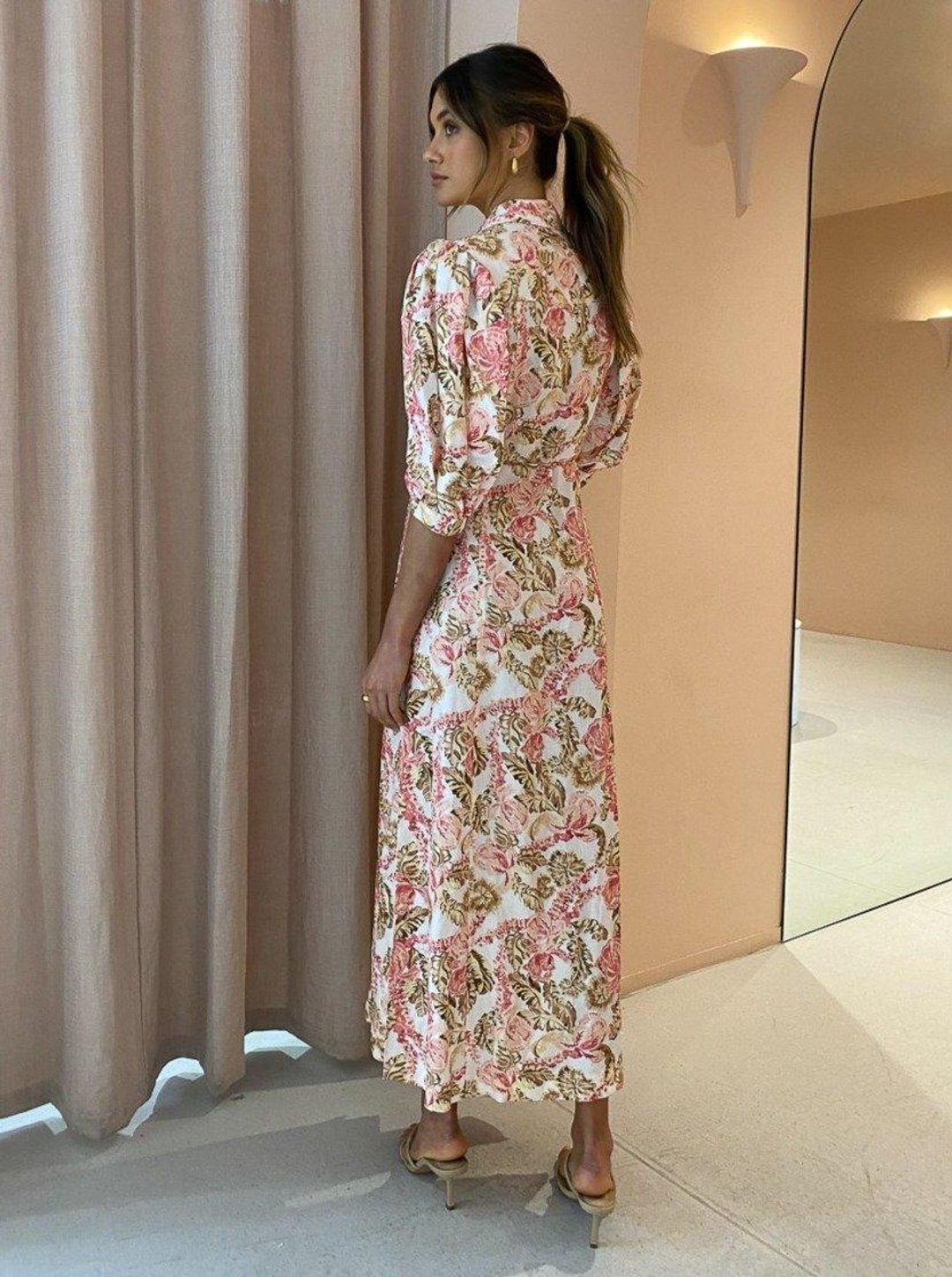Significant Other Deanna Dress Maxi Dress Print Size 10 for rent on The Volte - main image