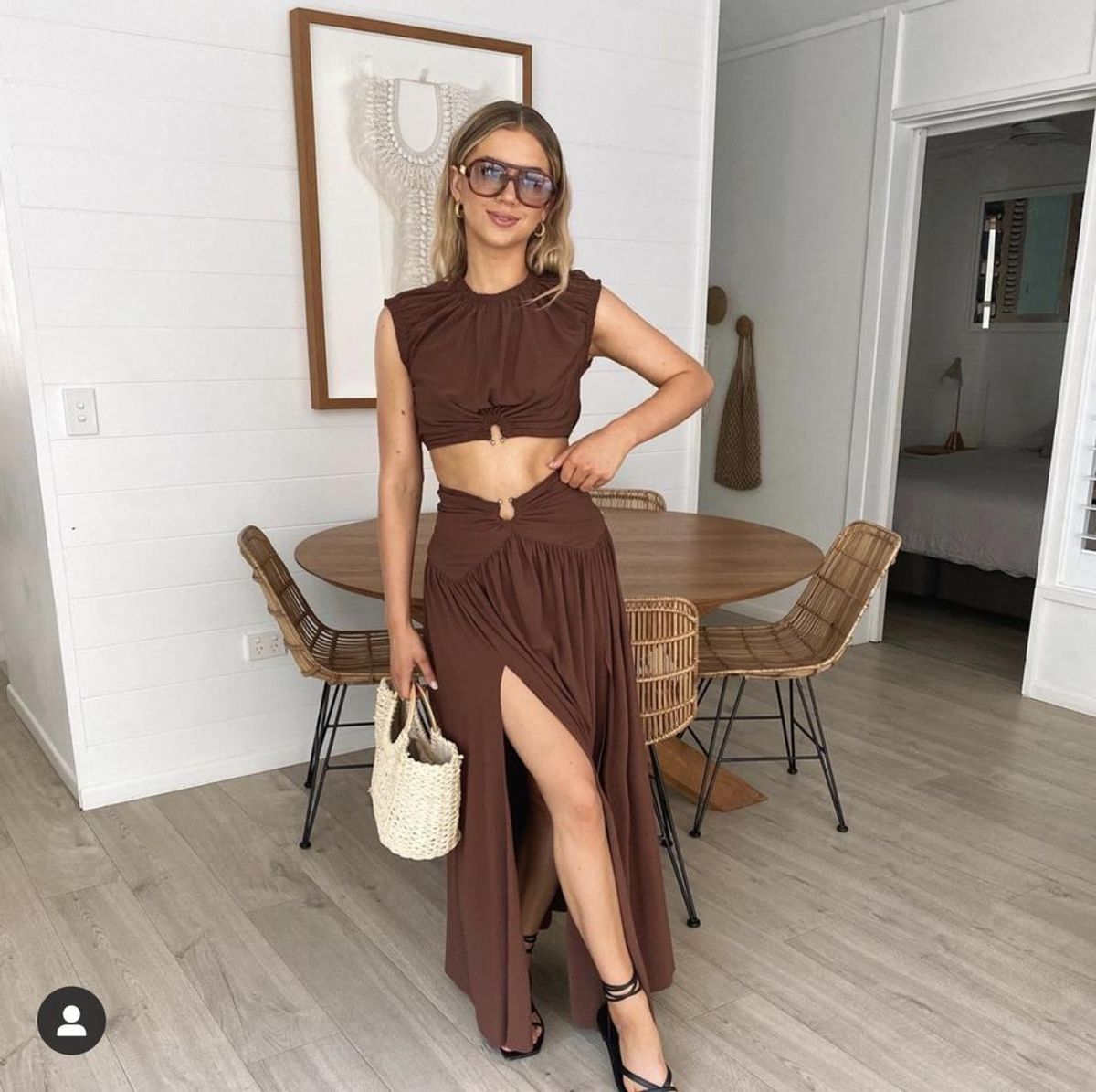 Bec and Bridge Minx Set Brown Size 8 for rent on The Volte - main image