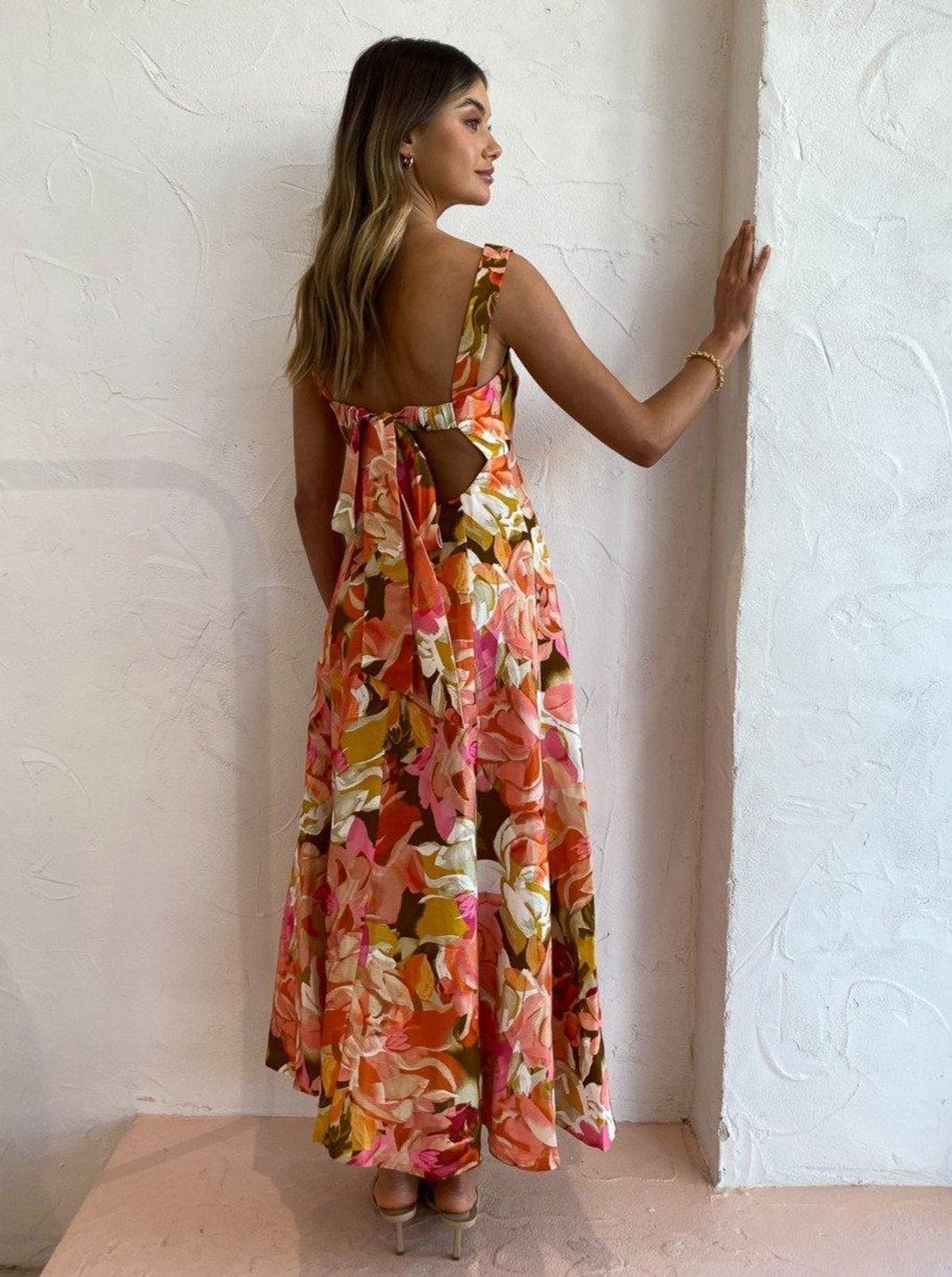 Acler Tate Dress Pink Bouquet Print Size 12 - Image 2
