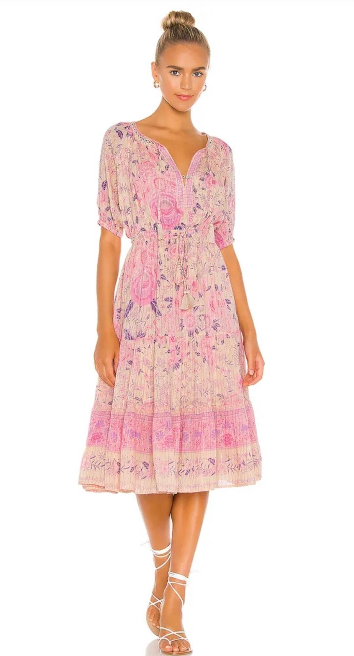 Spell & The Gypsy Mystic Midi Dress Floral Size 6 - Image 2