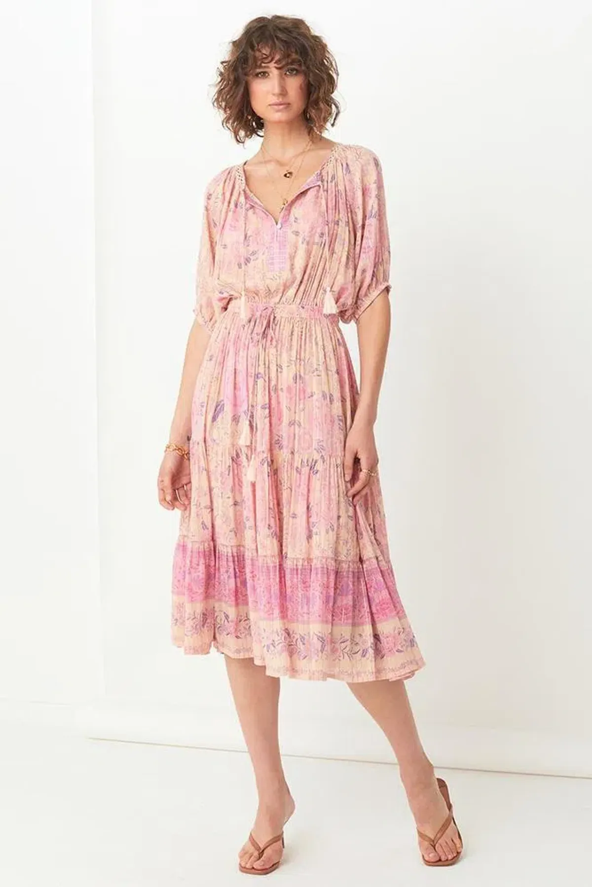 Spell & The Gypsy Mystic Midi Dress Floral Size 6 for rent on The Volte - main image