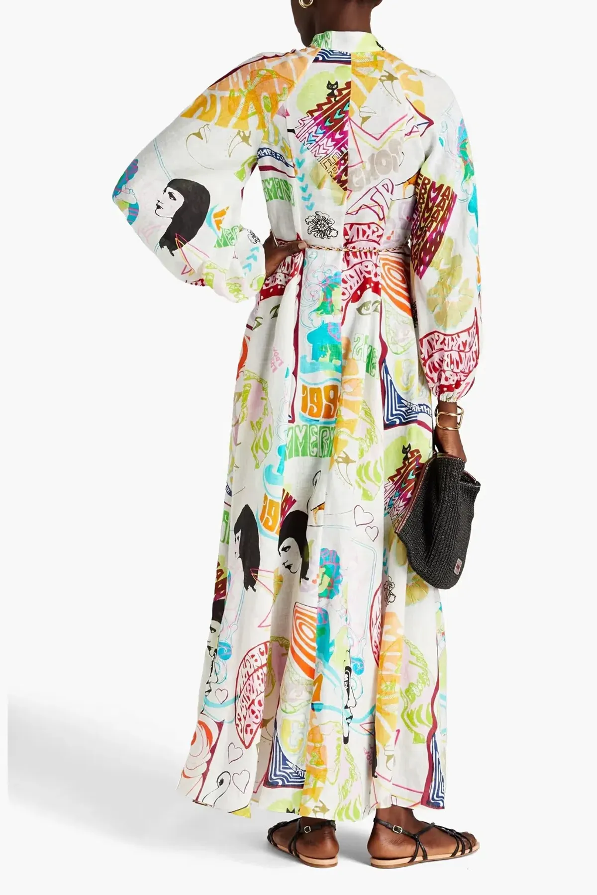 Zimmermann Shelly Billow Long Dress Poster Print Size 1 (AU 8 -10) - Image 2