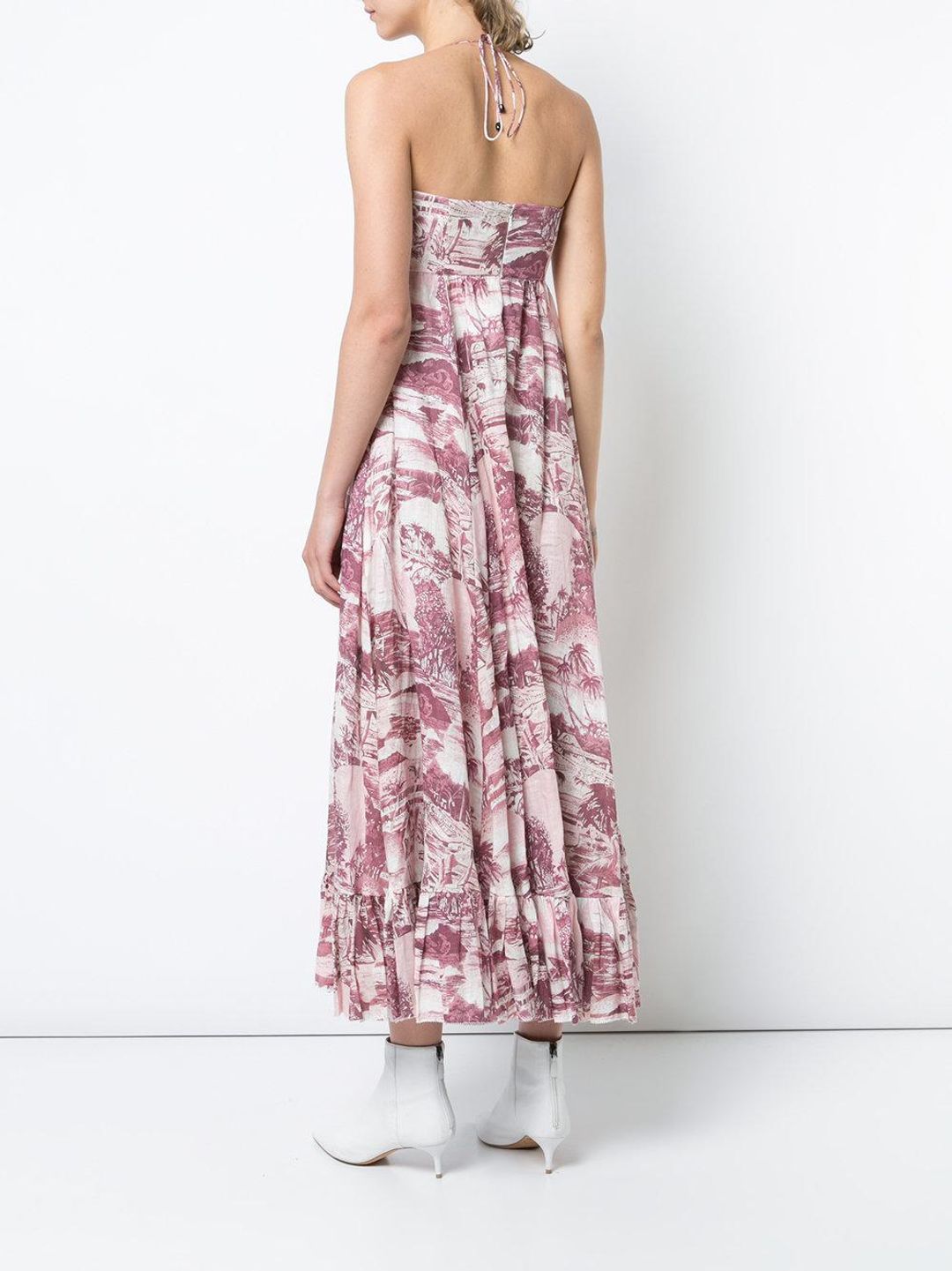 Zimmermann Linen Kali Hawaiian Dress Print Size 8 for rent on The Volte - main image