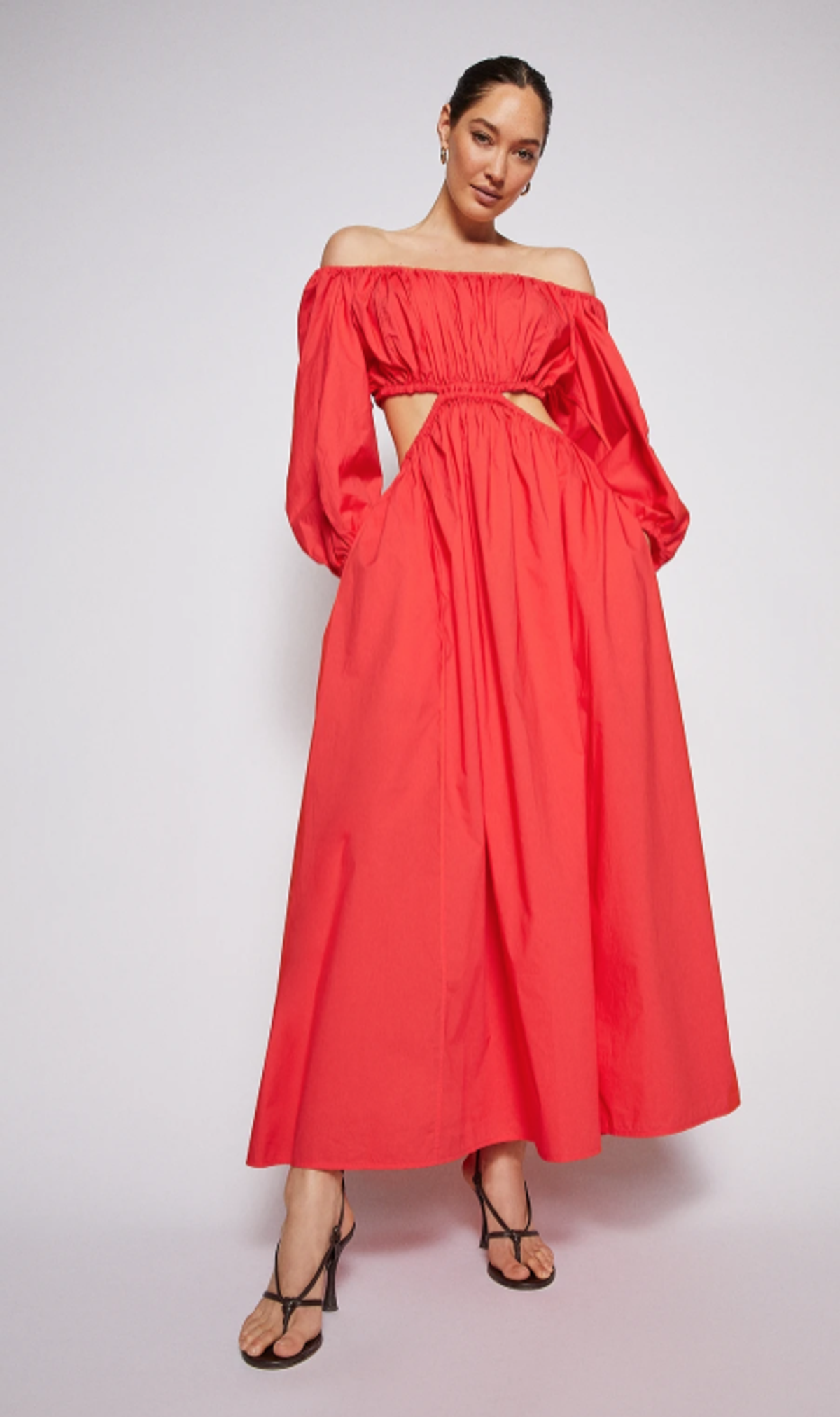 Scanlan and Theodore Parachute Cotton Gather Dress Size 8 - Image 3
