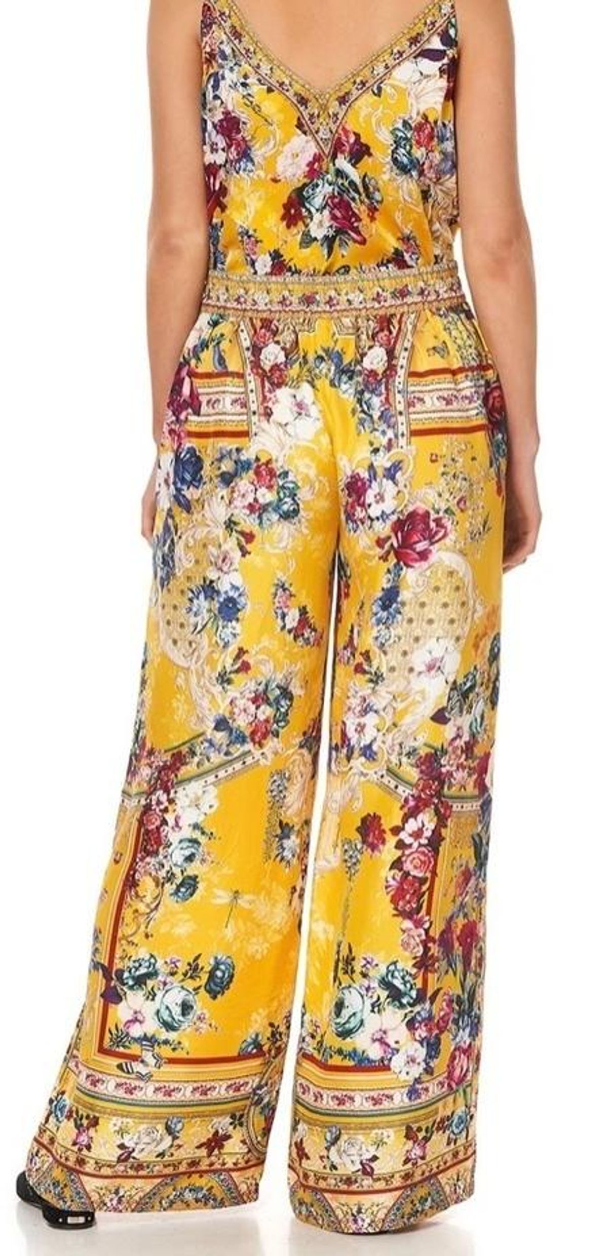Camilla Crowned Roses Straight Leg Pants Size AU 10 - Image 3