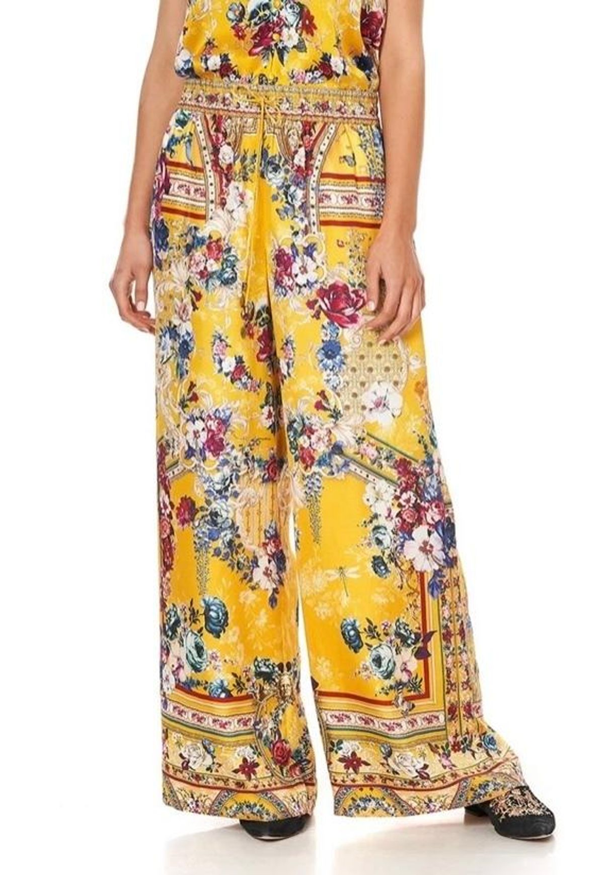 Camilla Crowned Roses Straight Leg Pants Size AU 10 - Image 2