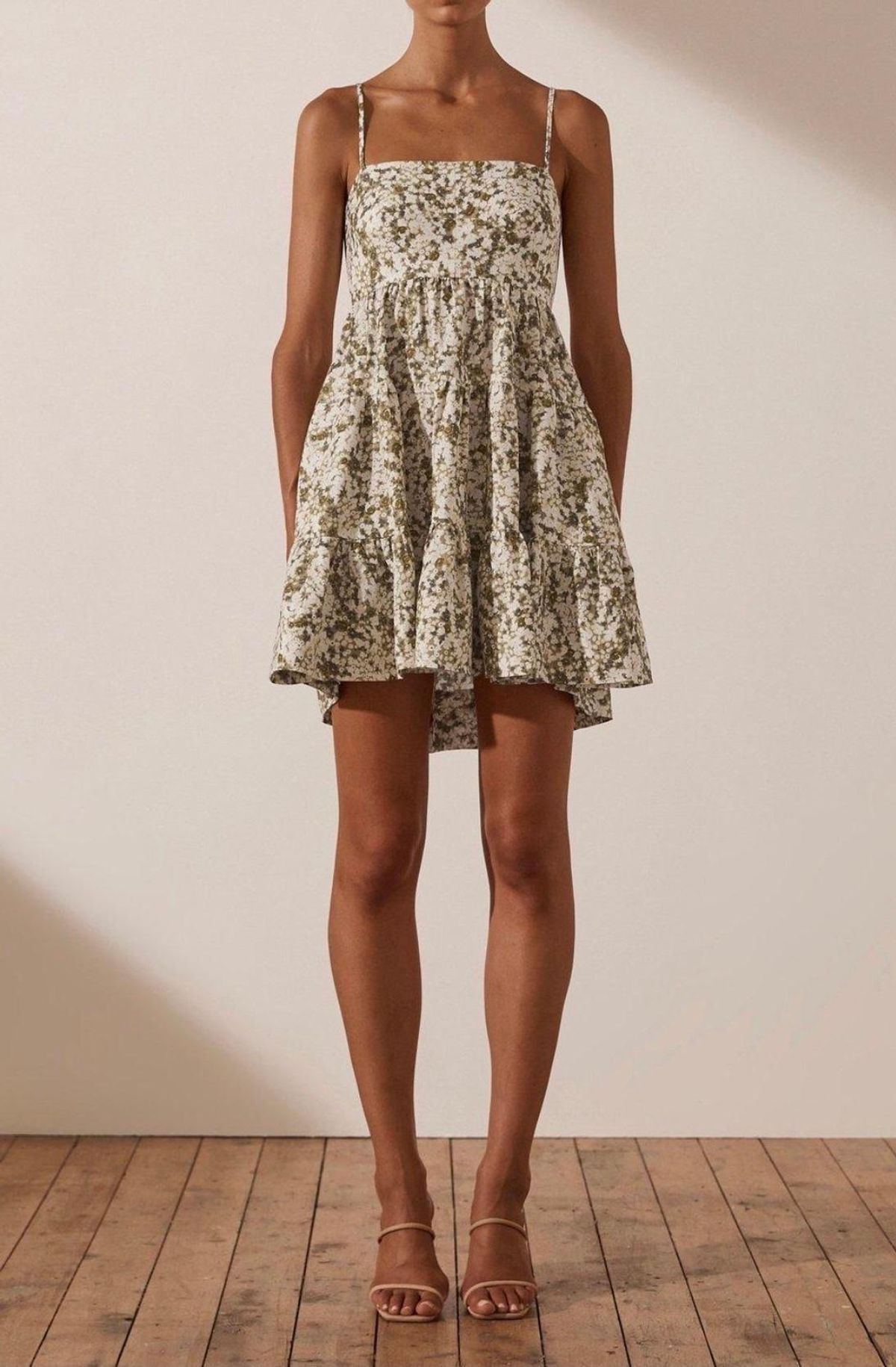 Shona Joy Suzette Linen Dress Size 8 - Image 1