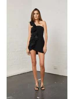 Bec & Bridge Loco Motion Mini Dress Black Size AU 6 for rent on The Volte - image 1