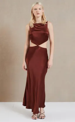 Bec & Bridge Camilla Cut Out Dress Cherry Size 8 for rent on The Volte - image 2