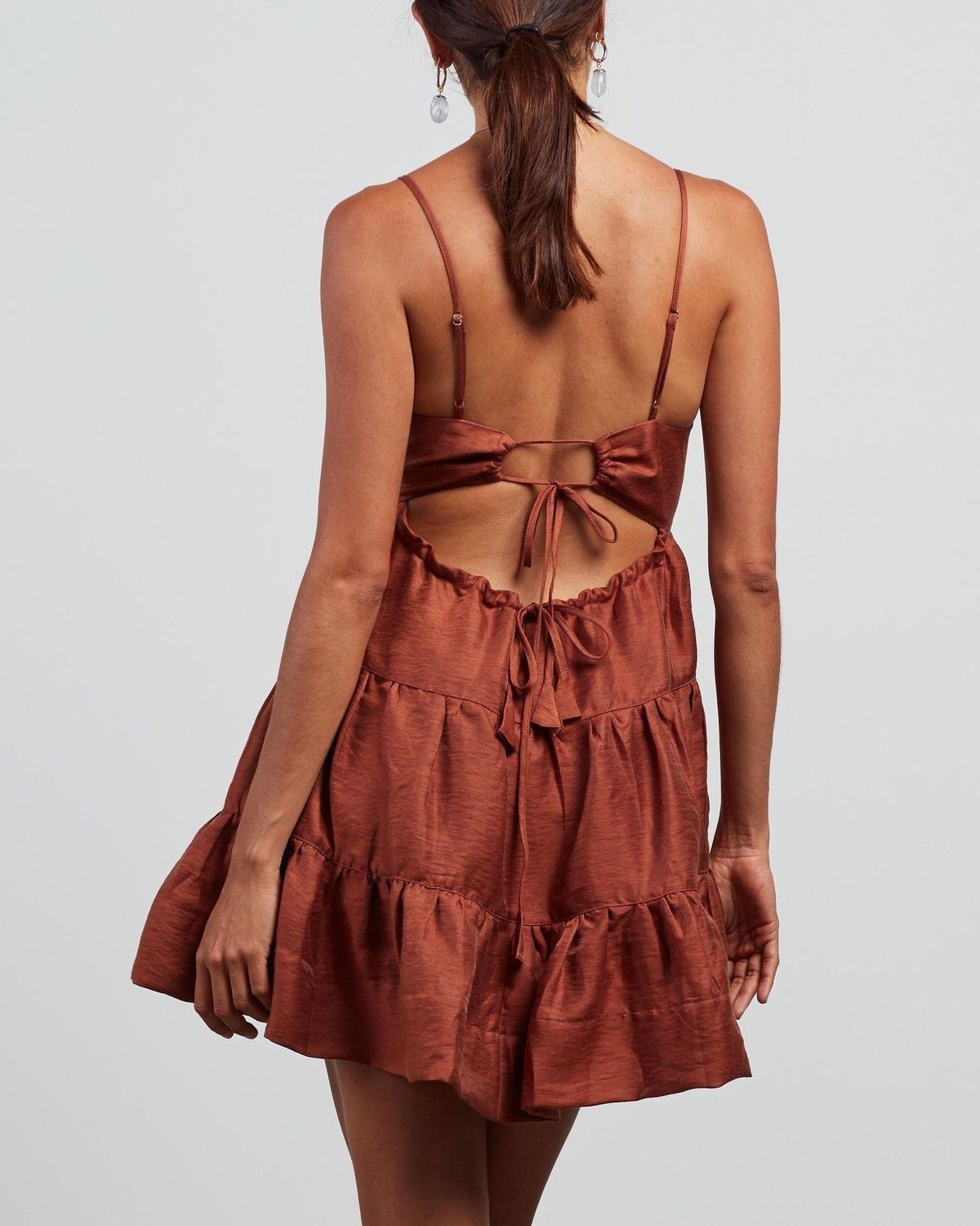 Elsa Tiered Mini Dress for rent on The Volte - main image
