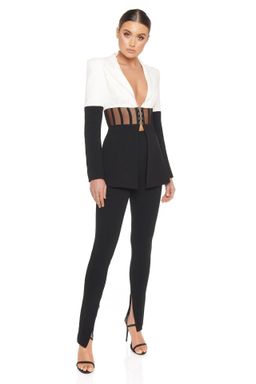 Eliya The Label Kira Blazer Black White Size 12 for rent on The Volte - image 2