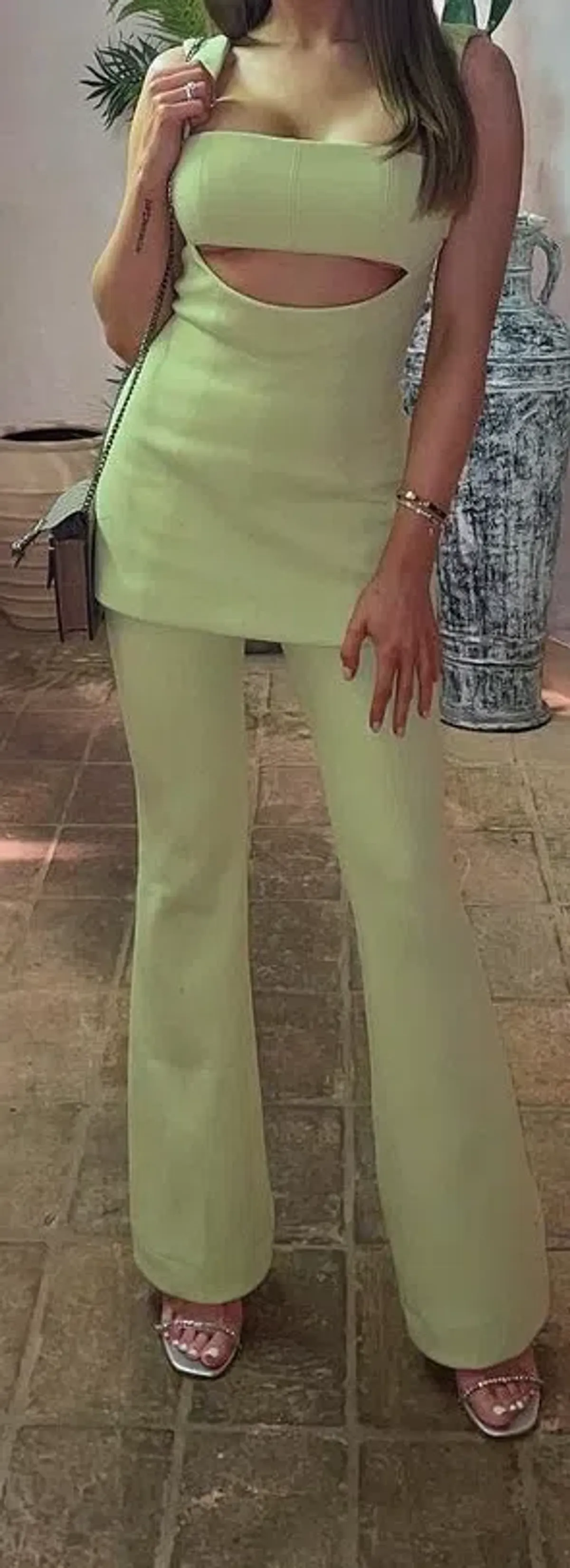 MISHA Costanza Jumpsuit Green Size 10 - Image 2
