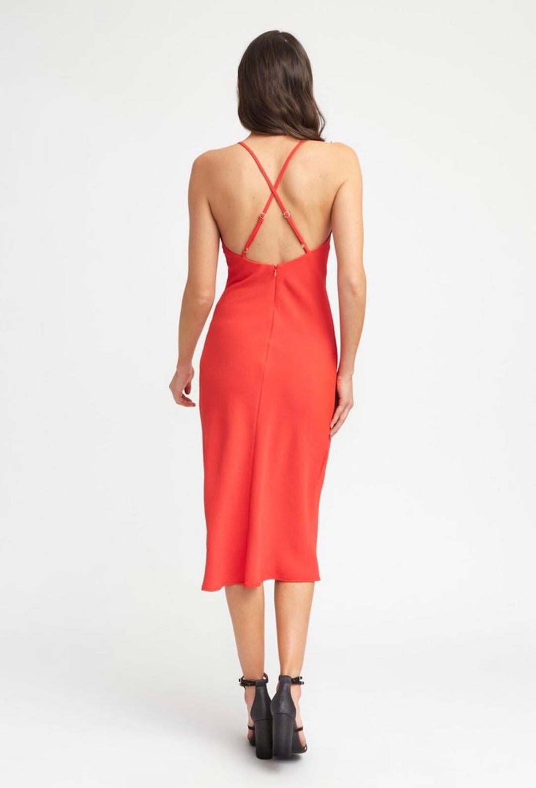 Red kookai slip dress for rent on The Volte - main image