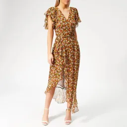 Bec & Bridge Stevie Wrap Midi Dress Floral Size 10 for rent on The Volte - image 1