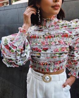 Zimmerman Radiate Sunny Smocked Bodice Pink Floral Size 8 for rent on The Volte - image 4