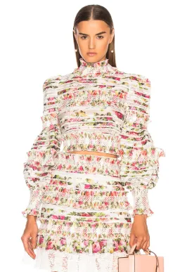 Zimmerman Radiate Sunny Smocked Bodice Pink Floral Size 8 for rent on The Volte - image 2