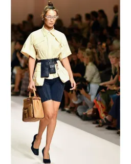 Fendi Cyclist Bermudas Navy Blue Size AU 8 for rent on The Volte - image 1