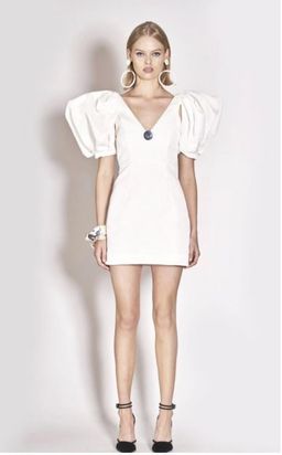 Nicola Finetti Abbie dress white size 8 for rent on The Volte - image 1