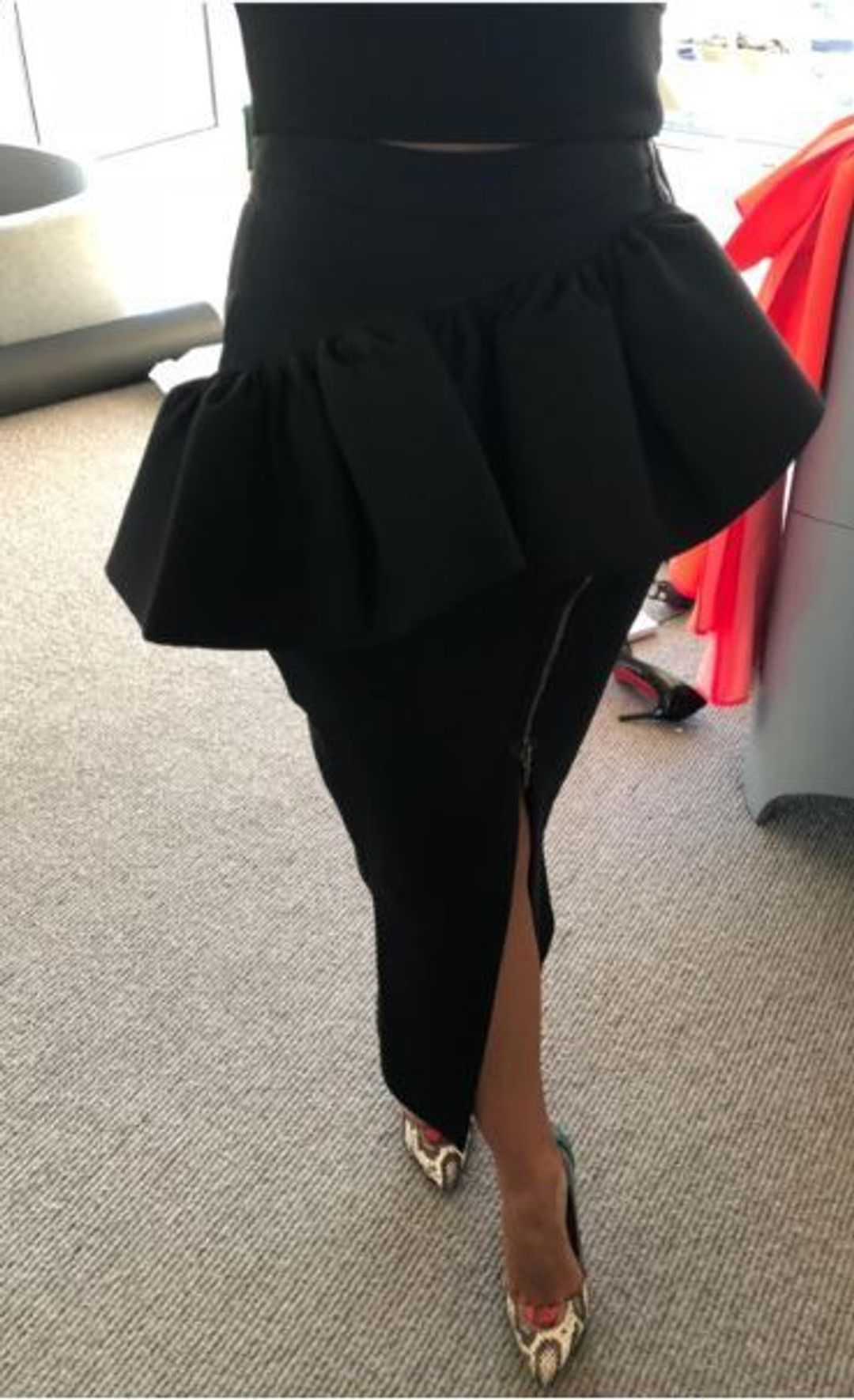 Maticevski top and skirt black size 8 for rent on The Volte - main image