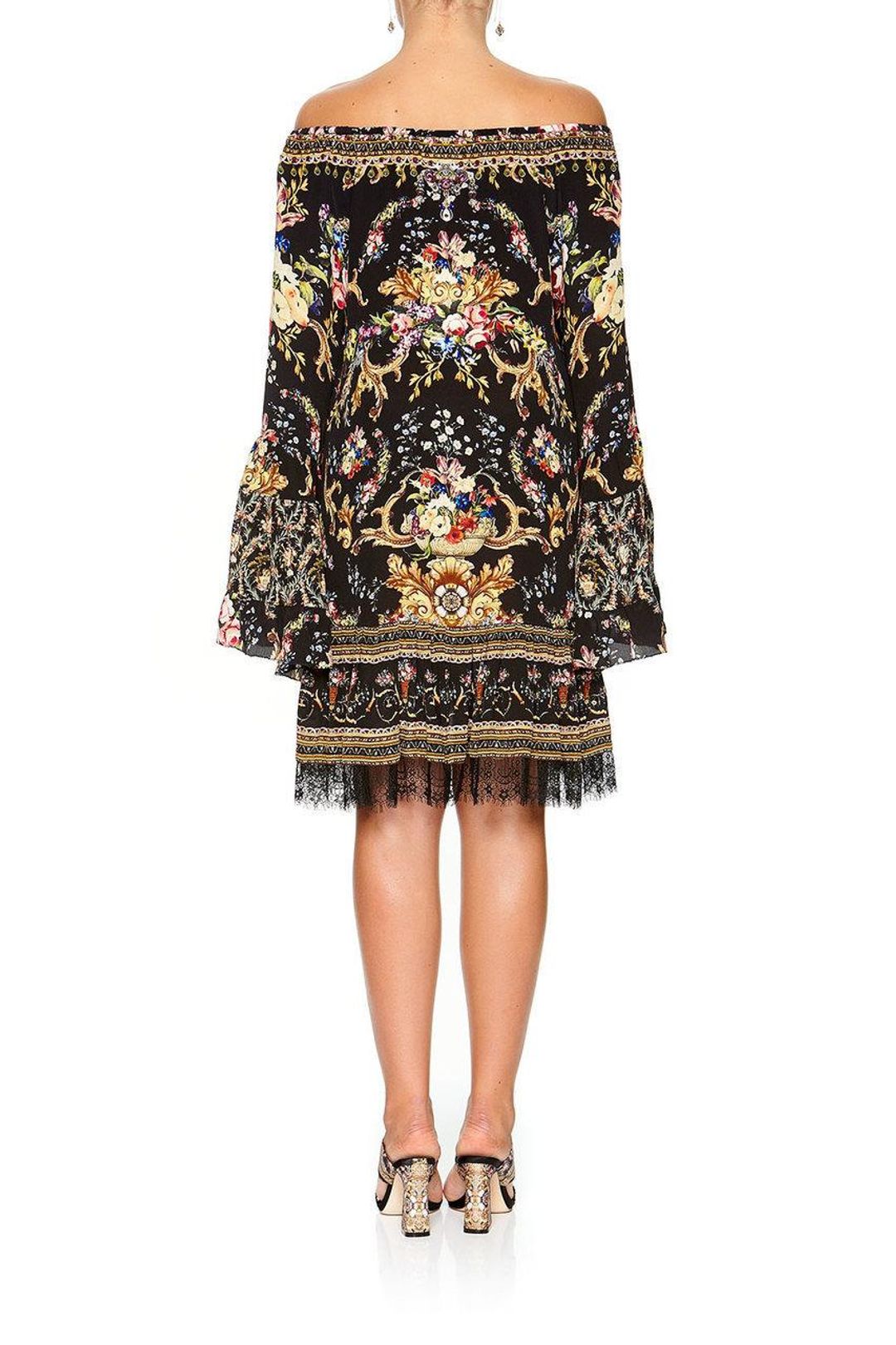 Camilla "Friend In Flora" A Line Frill Dress Size 10 for rent on The Volte - main image