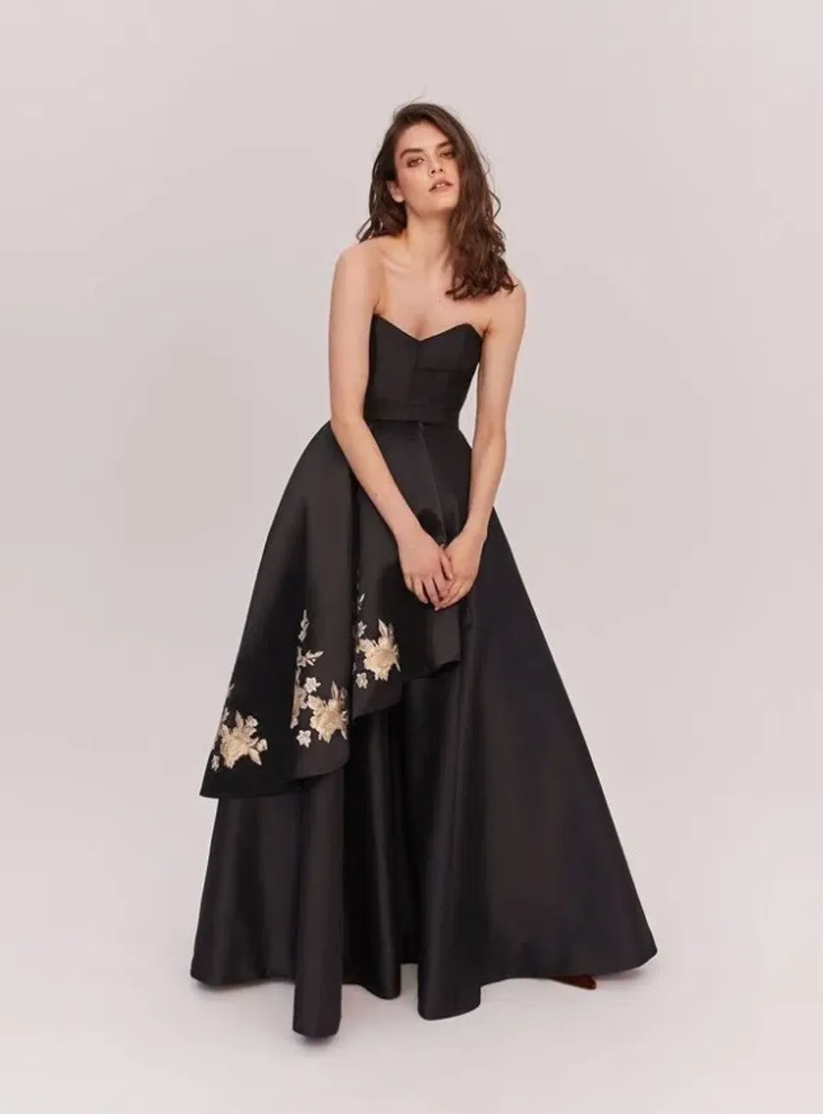 Fame and Partners Nova Gown Black Size 8 for rent on The Volte - main image