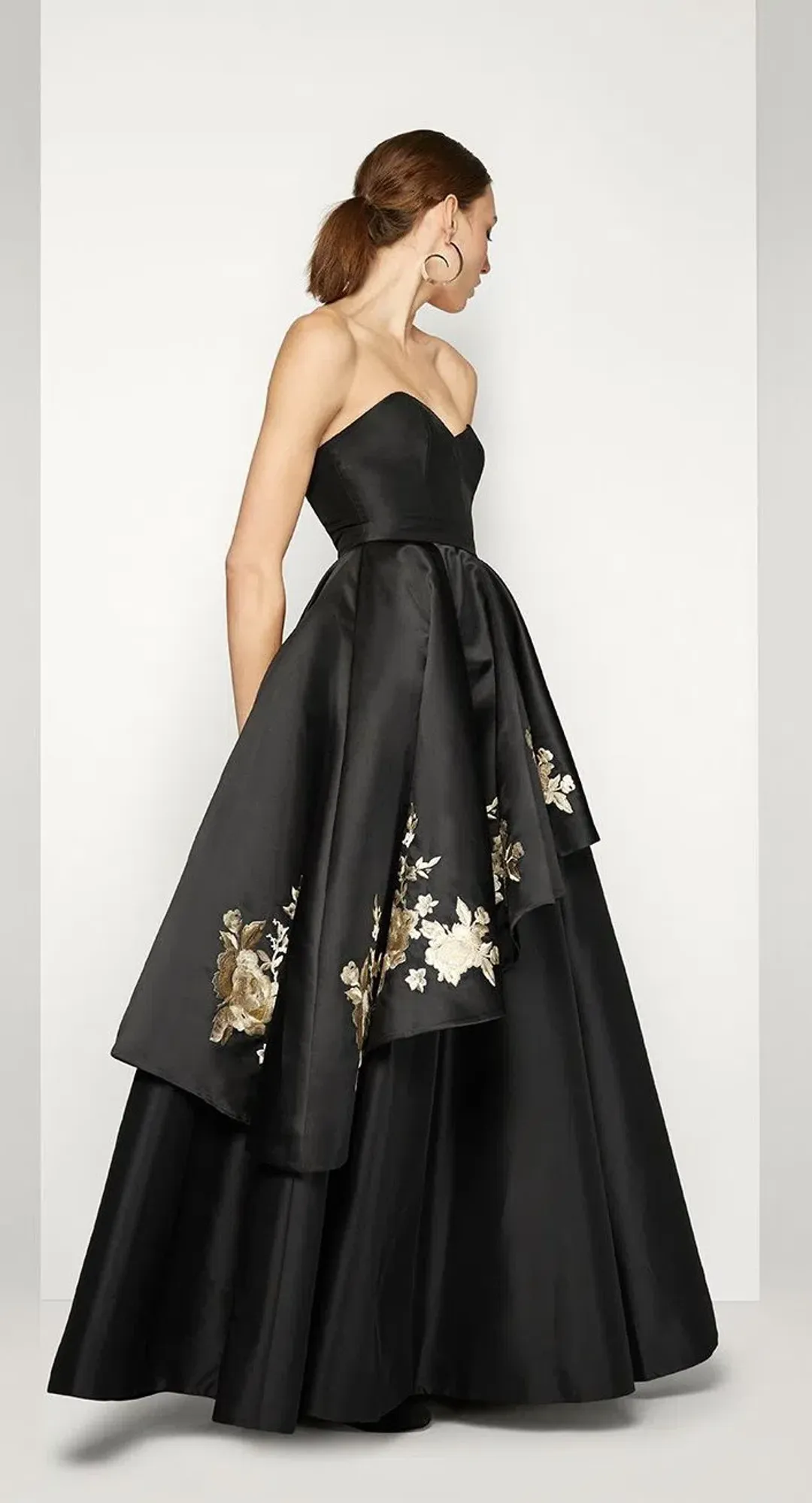 Fame and Partners Nova Gown Black Size 8 for rent on The Volte - main image