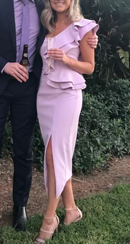 SHEIKE dress Asymmetrical Ruffle dress lilac Size 6 for rent on The Volte - image 2