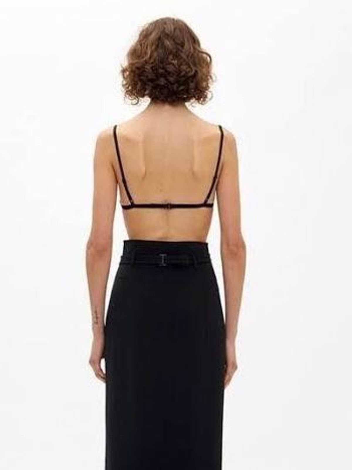 Dion Lee Marrow Lace Bandeau Bralette Black Size 8 - Image 2