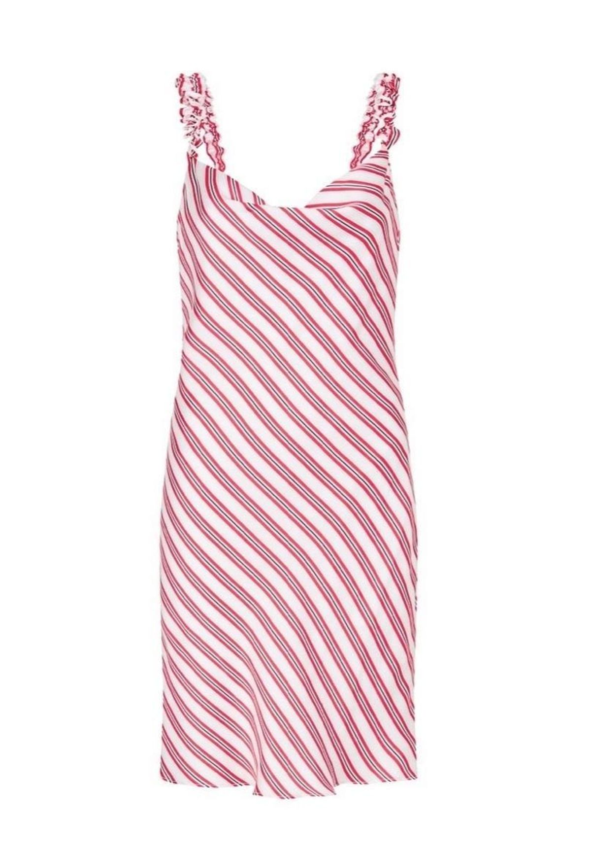 Rebecca Valance Marrakech Mini Red Stripe Dress Size 10 - Image 1