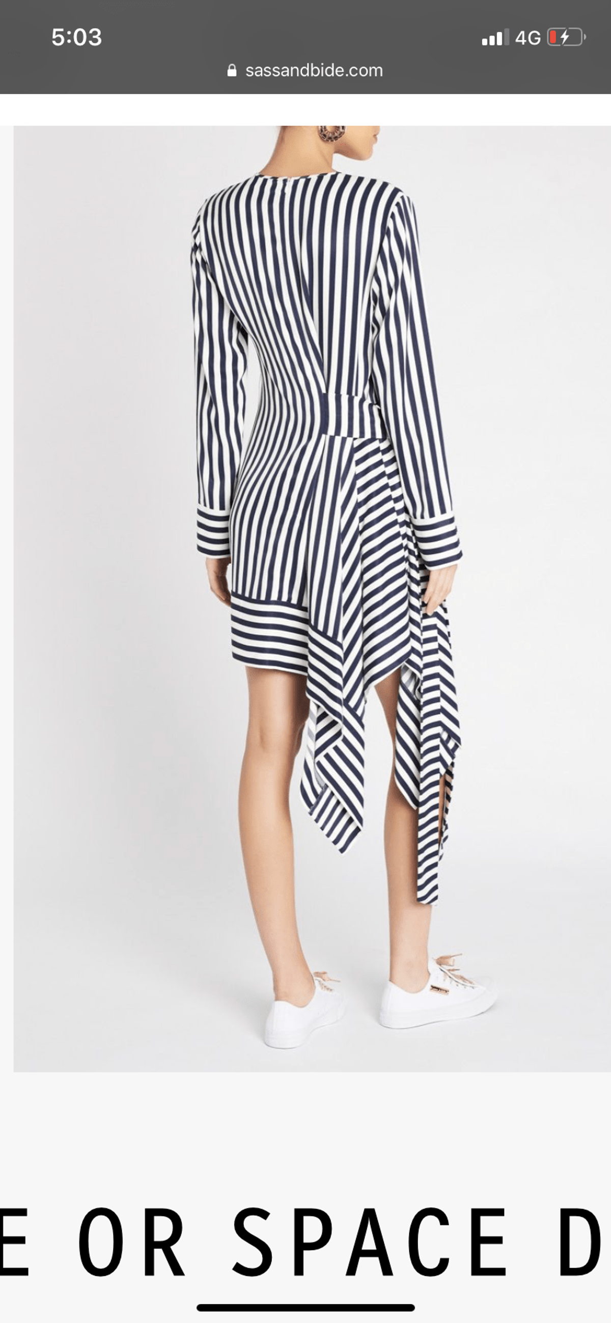 Sass and Bide Time or Space Stripe Dress Size 8 for rent on The Volte - main image