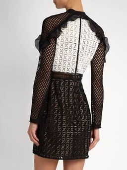 Self Portait Geometric Mini Dress for rent on The Volte - image 2