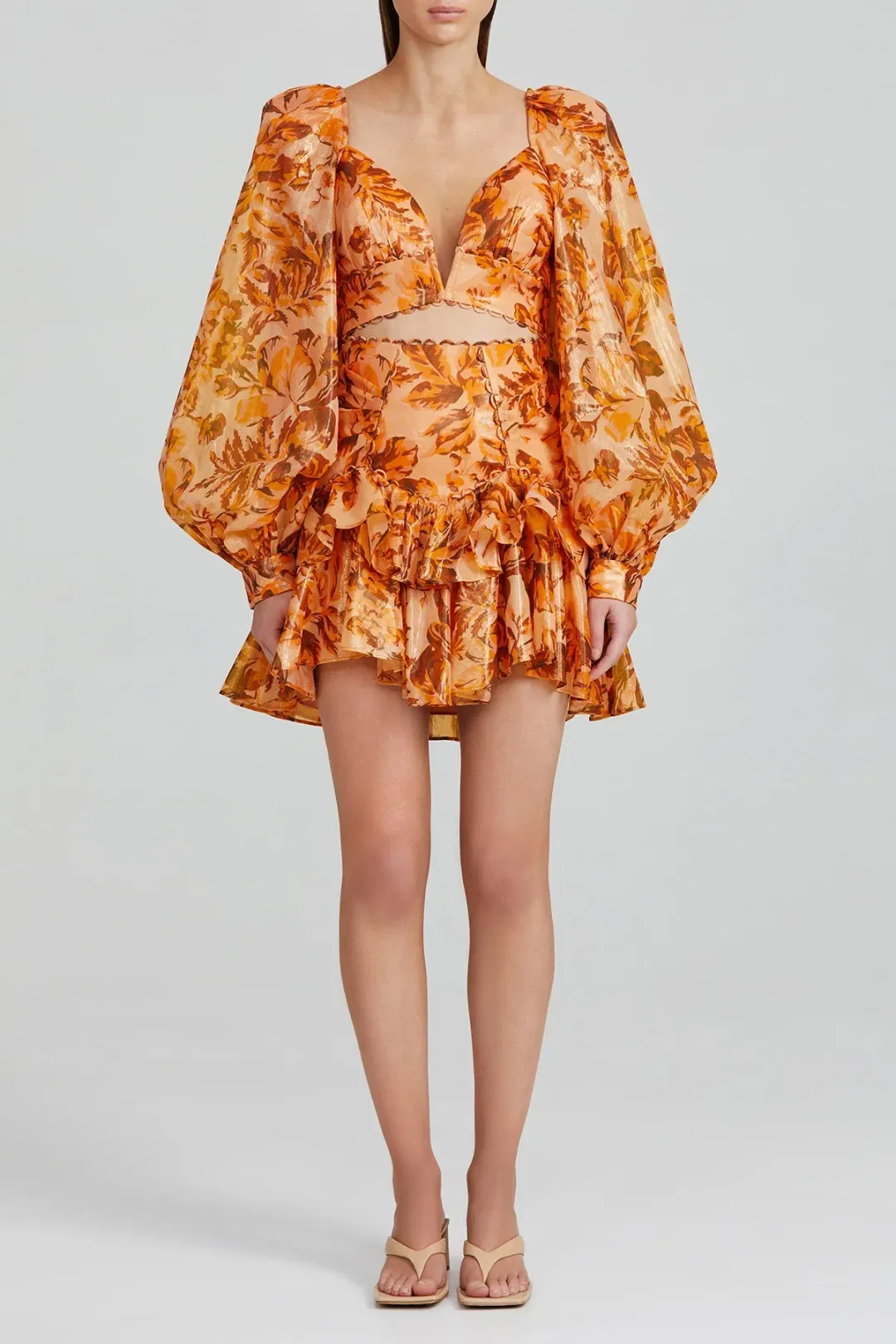 Acler Chance Cropped Top and Mini Skirt Set Print Size 8 for rent on The Volte - main image